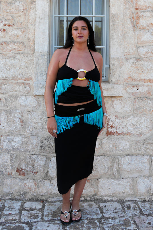 Cala Skirt - Aqua - Witta Witta