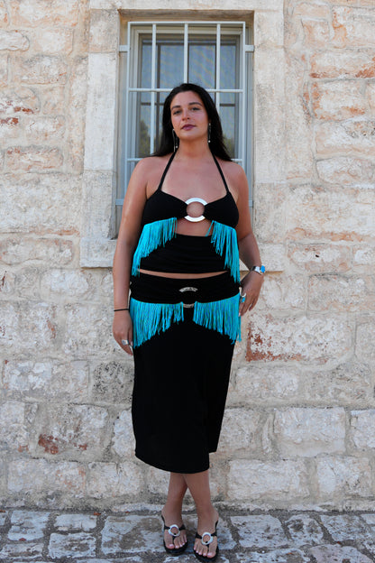 Cala Skirt - Aqua - Witta Witta